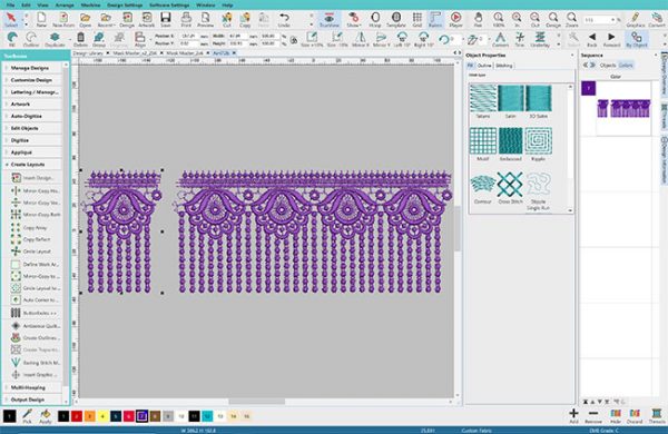 continuous lace software