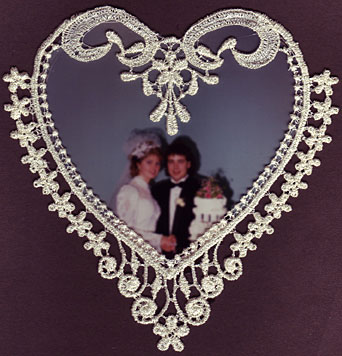 lace photo frame