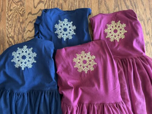 Whimsical Snowflake dresses