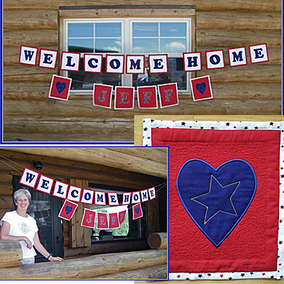 welcome home sign