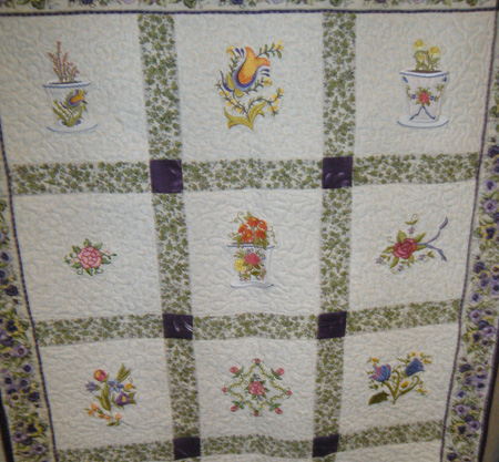 aunt ilse flowers quilt