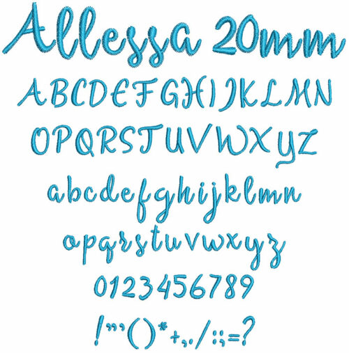 Allessa 20mm Font 1