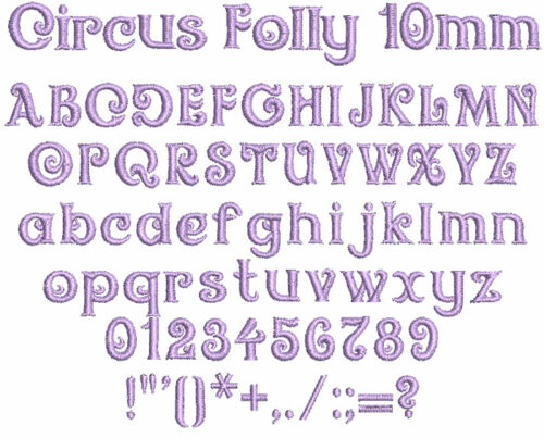 Circus Folly 10mm Font 1