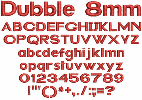 Dubble 8mm Font 1