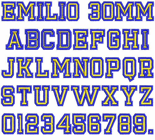 Emilio 2 Color 30mm Font 1