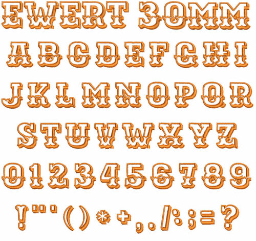 Ewert 30mm Font 1