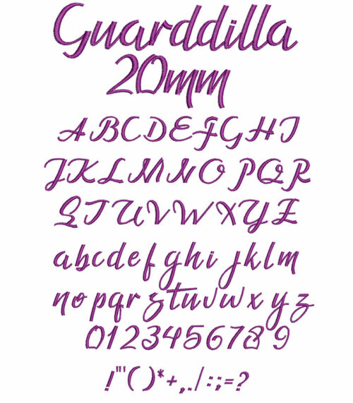 Guarddilla 20mm Font 1