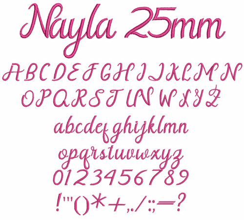 Nayla 25mm Font 1