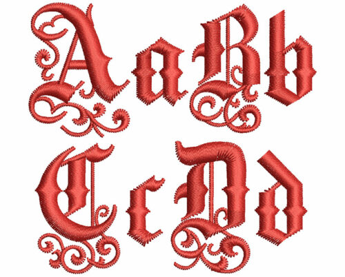 Victorian Text 30mm Font 2