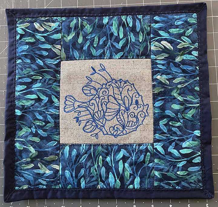 Sea floral fish block