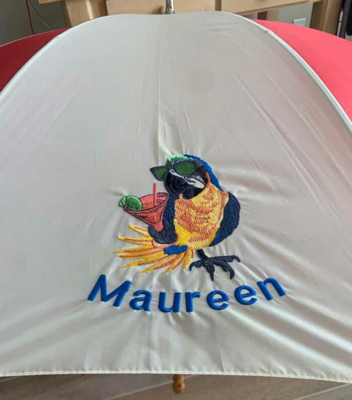 party time parrot umbrella