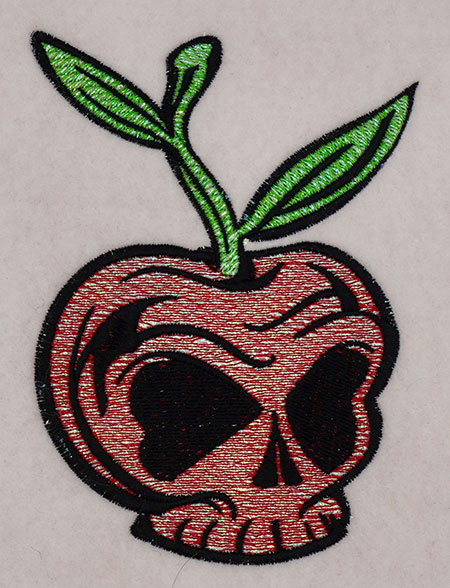 mylar cherry skull