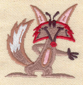 Embroidery Design: Fox 2.11w X 2.16h