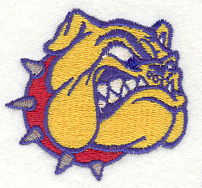 Embroidery Design: Bulldog F2.22" x 2.40"