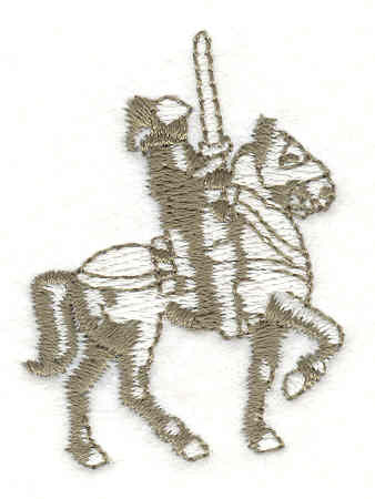 Embroidery Design: Knight 4  1.94" x 1.44"