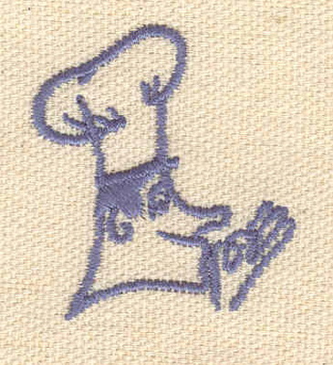 Embroidery Design: Chef 1.41w X 1.56h