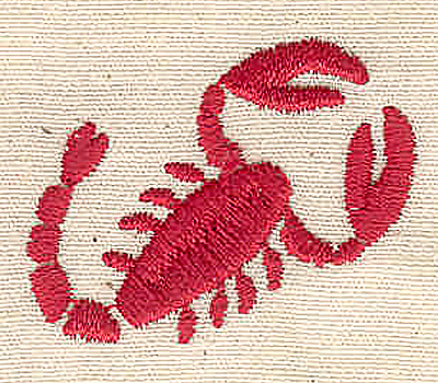 Embroidery Design: Scorpion 1.33w X 1.13h