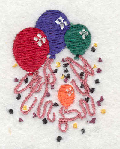 Embroidery Design: Balloons C 1.63"w X 2.17"h