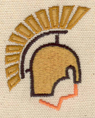 Embroidery Design: Helmet 1.83w X 2.27h