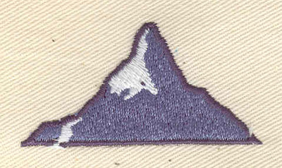 Embroidery Design: Mountain 2.05w X 1.06h