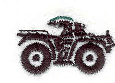 Embroidery Design: 4-Wheeler 0.74" X 1.28"