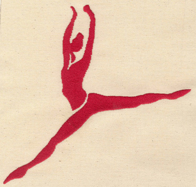 Embroidery Design: Dancer H 7.23w X 7.11h