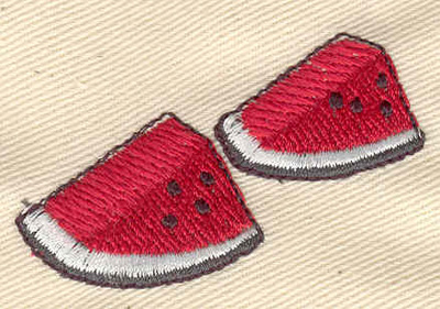 Embroidery Design: Watermelon 2.01w X 1.33h