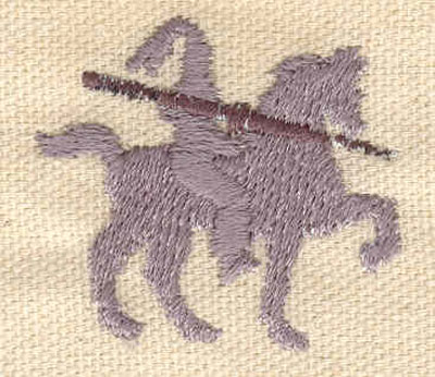 Embroidery Design: Knight 1.57w X 1.43h