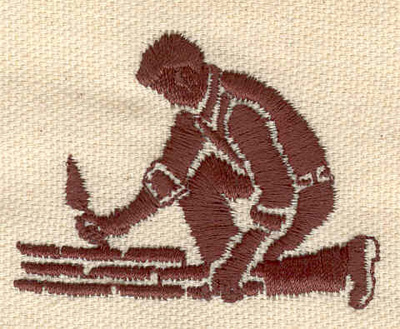 Embroidery Design: Bricklayer 1.65w X 2.17h