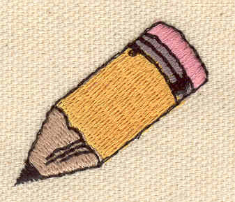 Embroidery Design: Pencil 1.40w X 1.20h