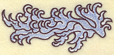 Embroidery Design: Waves 4.94w X 2.24h