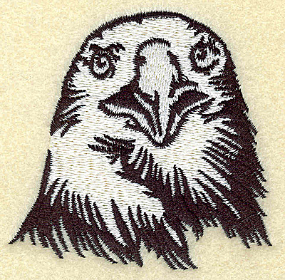 Embroidery Design: American Eagle head front view small 2.99w X 2.91h