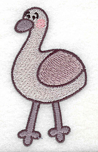 Embroidery Design: Emu 1.92w X 3.52h