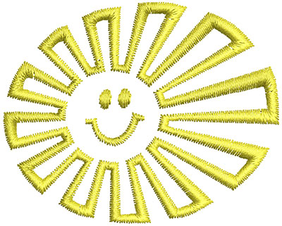 Embroidery Design: Sunshine Cartoon 2.38w X 1.92h