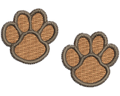 Embroidery Design: Paw Prints 2.13w X 1.43h