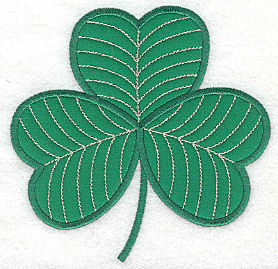 Embroidery Design: Shamrock large applique 4.95w X 4.86h