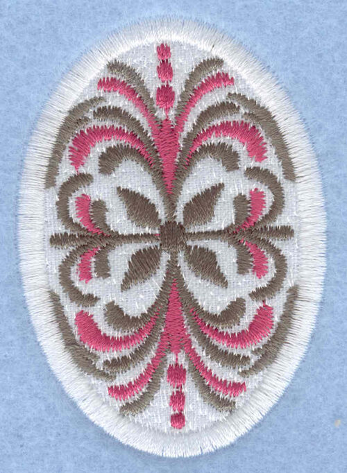 Embroidery Design: Easter egg applique medium pattern1.91w X 2.74h