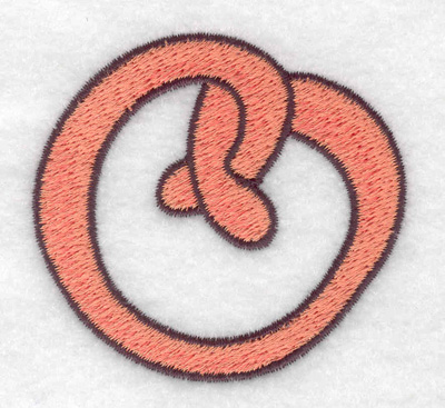 Embroidery Design: Pretzel 2.51w X 2.33h