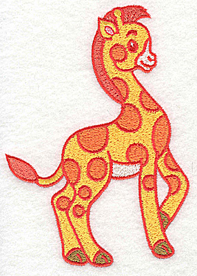 Embroidery Design: Giraffe large 3.54w X 4.95h