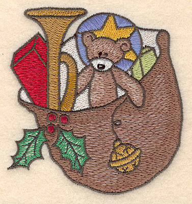 Embroidery Design: Santa's sack small3.37w X 3.56h