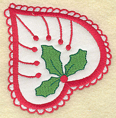 Embroidery Design: Christmas Paisley design B 3.35w X 3.55h