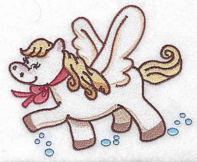 Embroidery Design: Pegasus trotting large 4.95w X 4.05h