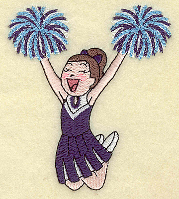 Embroidery Design: Cheerleader A 3.33w X 3.78h