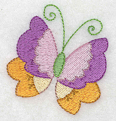 Embroidery Design: Butterfly 2.21w X 2.41h