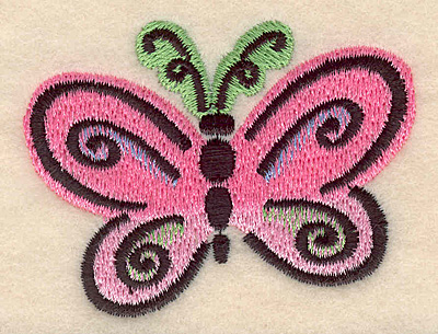 Embroidery Design: Butterfly D large  2.64w X 2.05h