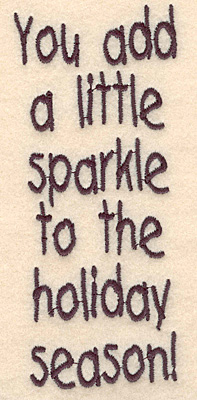 Embroidery Design: Holiday sparkle large5.25"H x 2.23"W