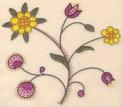 Embroidery Design: Colonial Design 150 6.98" x 8.00"