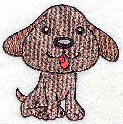 Embroidery Design: Devoted dog D large 4.59w X 4.58h