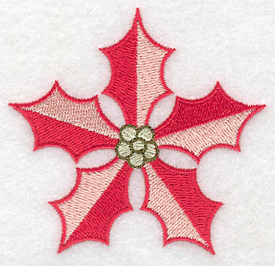 Embroidery Design: Poinsetta 3.16w X 3.03h