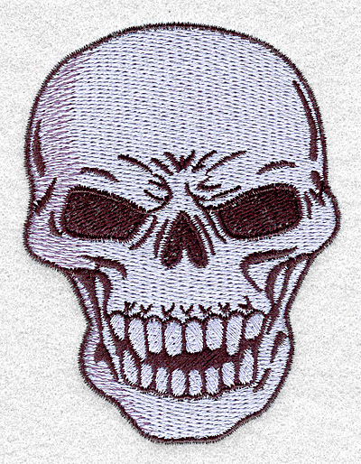 Embroidery Design: Skull A2.95w X 3.90h